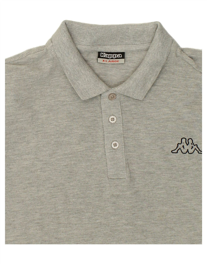 KAPPA Mens Polo Shirt XL Grey Cotton Vintage Kappa and Second-Hand Kappa from Messina Hembry 