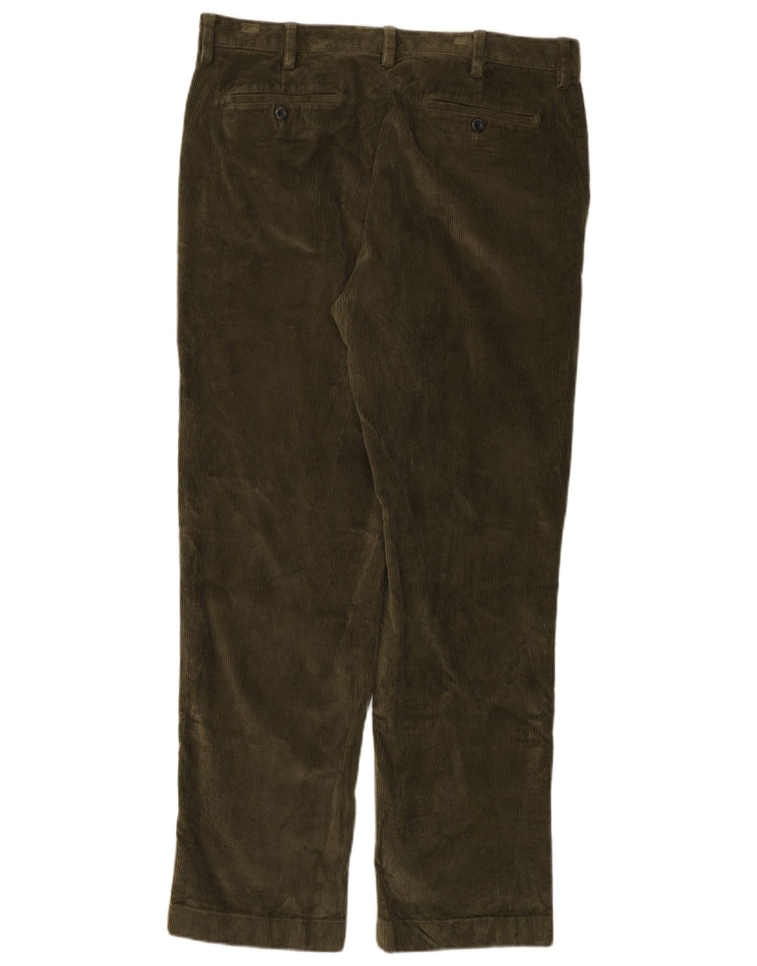 L.L.BEAN Calça masculina clássica de veludo reto W36 L32 algodão cáqui