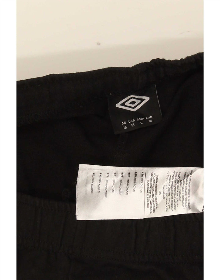 Umbro Mens Sport Shorts Médio Algodão Preto