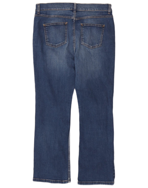 Jeans Marks & Spencer feminino slim bootcut Reino Unido 14 grande W34 L28 algodão azul