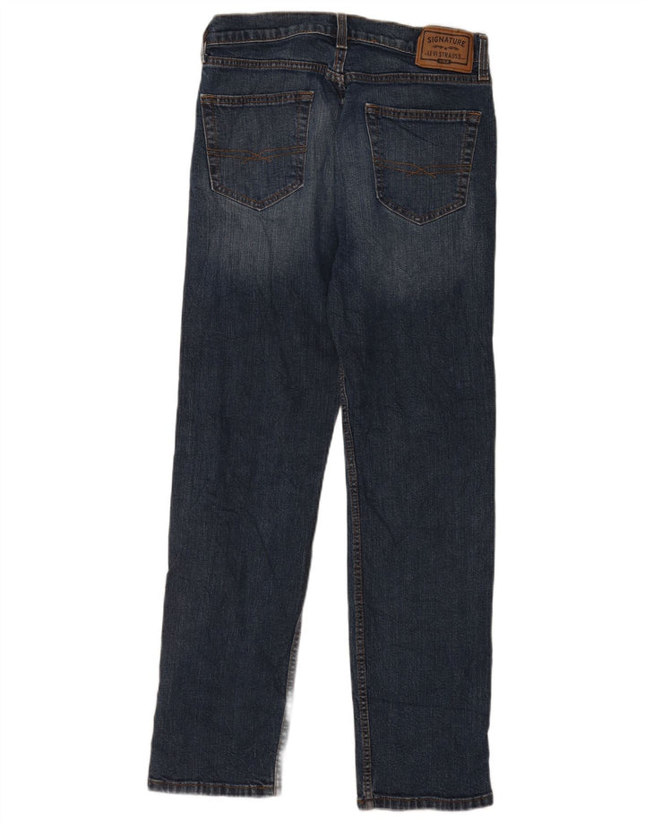 Jeans Levi's Signature Regular Straight Jeans W30 L32 Azul Algodão
