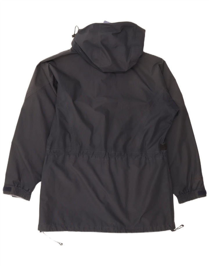 Jaqueta corta-vento feminina grande com capuz Berghaus Reino Unido 16 grande azul marinho