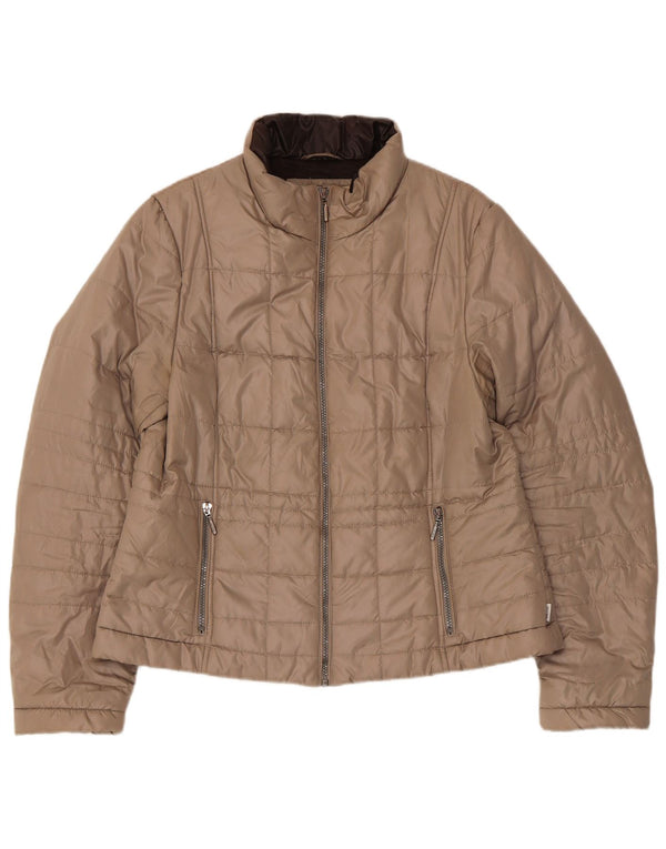 Jaqueta acolchoada Geox Womens Respira UK 18 XL poliéster bege