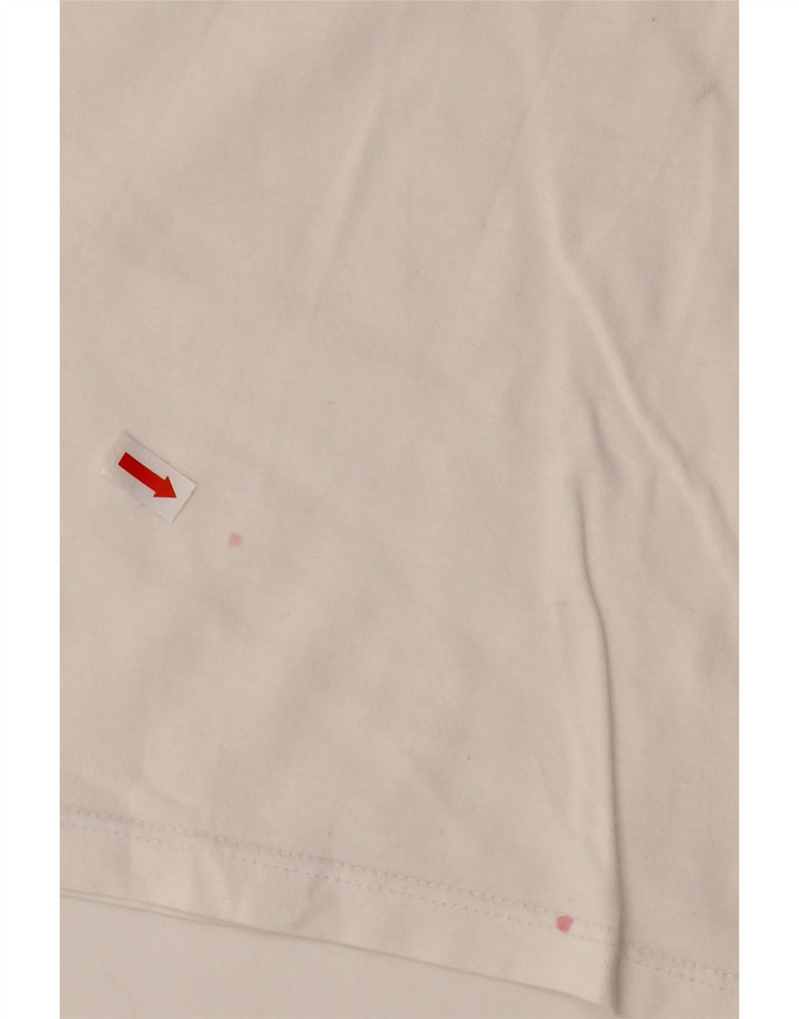 Camiseta feminina gráfica Levi's UK 16 grande branca