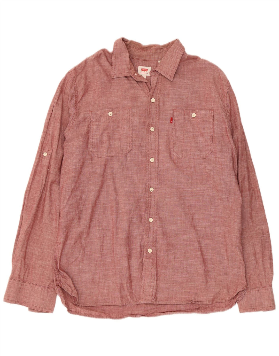 Camisa masculina Levi's grande algodão vermelho