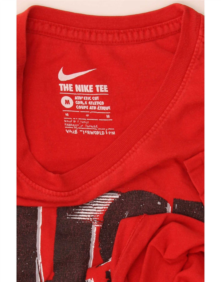 Camiseta Nike Masculina Athletic Cut Graphic Top Médio Vermelho