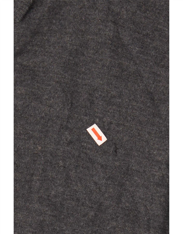 Suéter masculino Zara com decote em V XL cinza