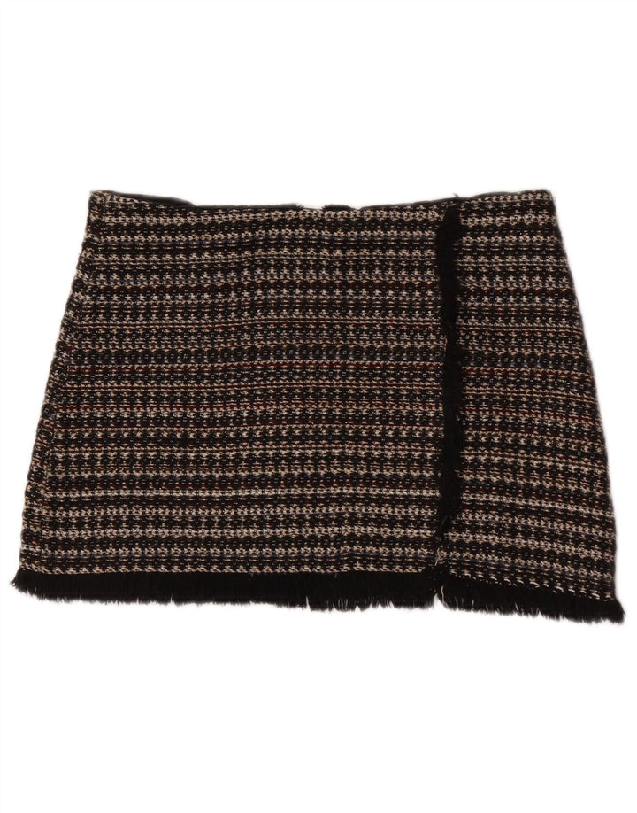 Zara Minissaia feminina Trafaluc média W28 listrada preta
