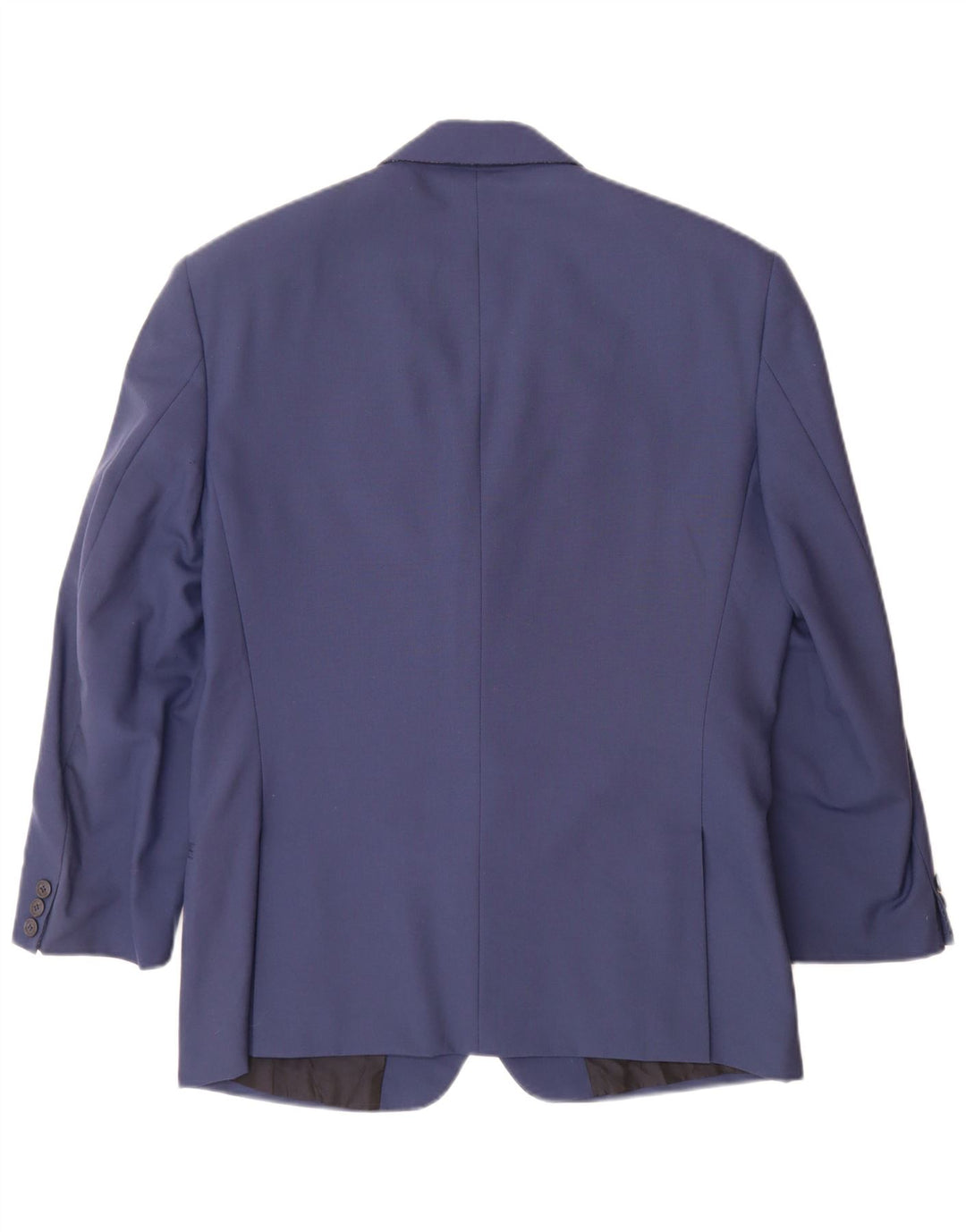 Jaqueta blazer masculina Biagiotti com 2 botões Reino Unido 38 azul médio lã nova