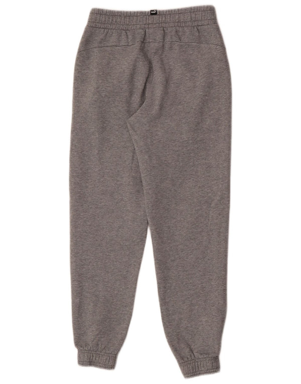 Puma Meninos Calças de Treino Joggers 13-14 Anos Cinza Algodão