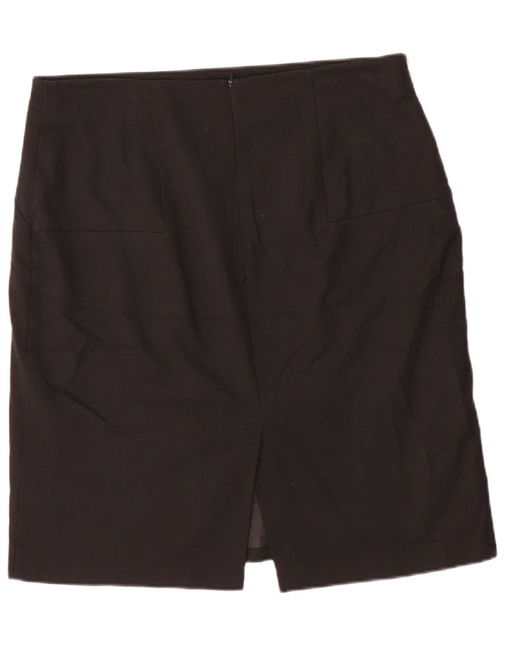 Saia reta feminina Oasis UK 16 grande W34 preta