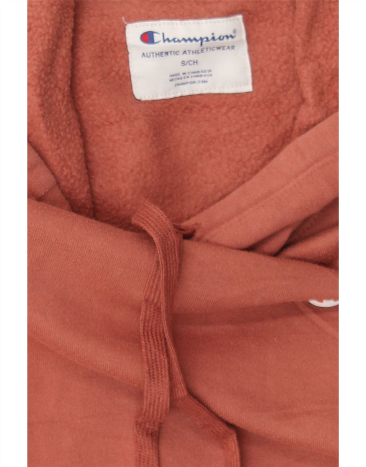 CHAMPION Womens Hoodie Jumper UK 10 Small Red Cotton Vintage Champion and Second-Hand Champion from Messina Hembry 