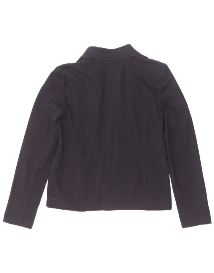 Jaqueta bomber feminina Tommy Hilfiger Reino Unido 14 algodão azul marinho médio