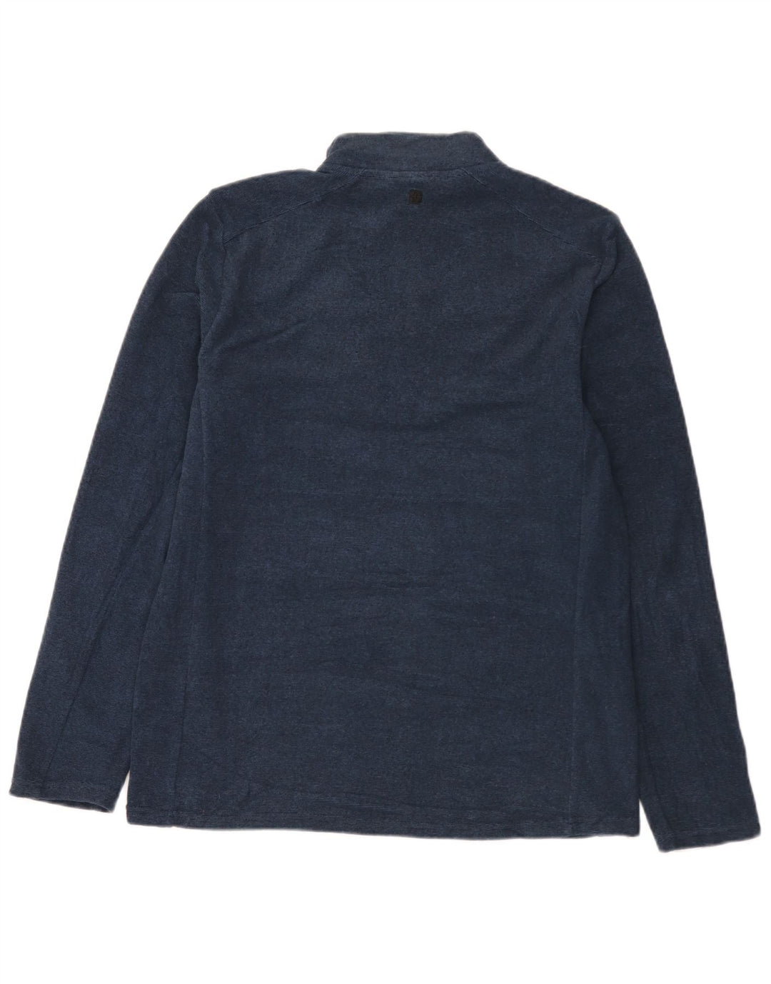 Moletom masculino Mountain Warehouse com zíper e gola alta azul marinho salpicado