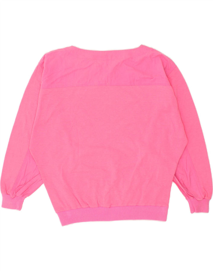 GOLDEN CUP Womens Sweatshirt Jumper UK 16 Large Pink Cotton Vintage Golden Cup and Second-Hand Golden Cup from Messina Hembry 