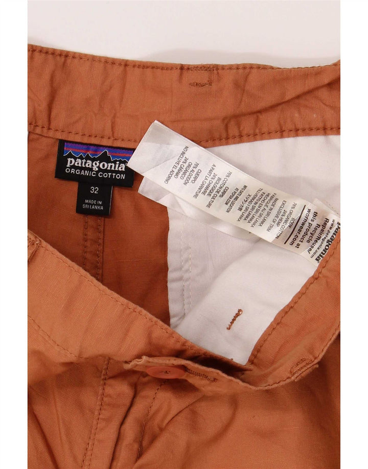 Shorts Chino Masculino Patagonia W32 Médio Algodão Laranja