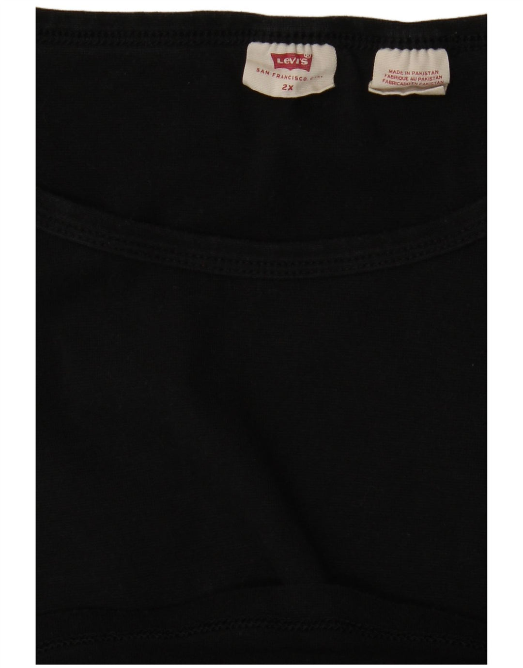 Camiseta feminina LEVI'S UK 20 2XL preta