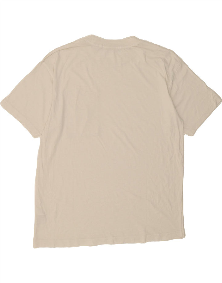 CALVIN KLEIN JEANS Mens T-Shirt Top XL White Cotton Vintage Calvin Klein Jeans and Second-Hand Calvin Klein Jeans from Messina Hembry 