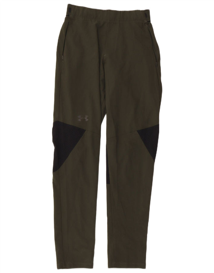 Calça esportiva masculina UNDER ARMOUR com bloco colorido cáqui pequeno