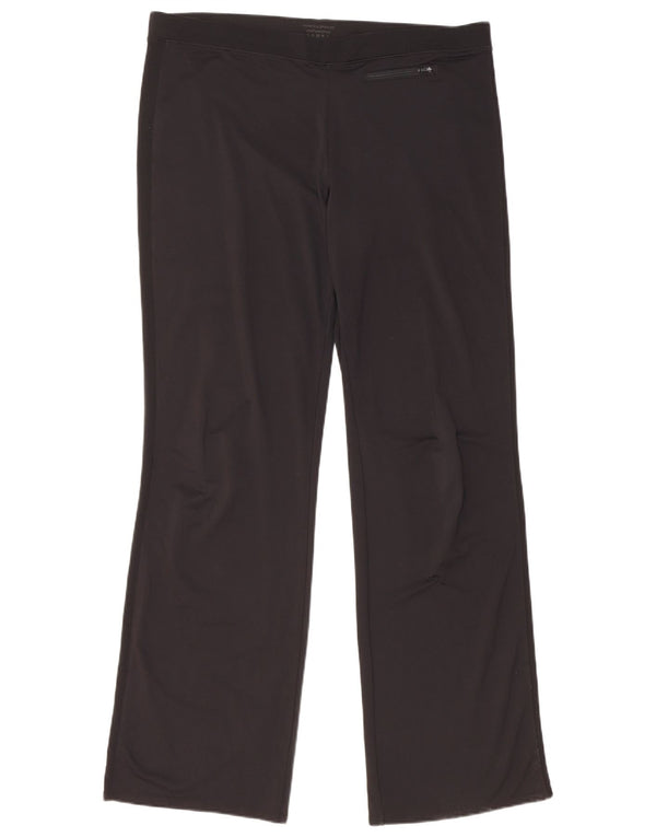 Calça de treino feminina Marks & Spencer Reino Unido 16 grande poliéster preto