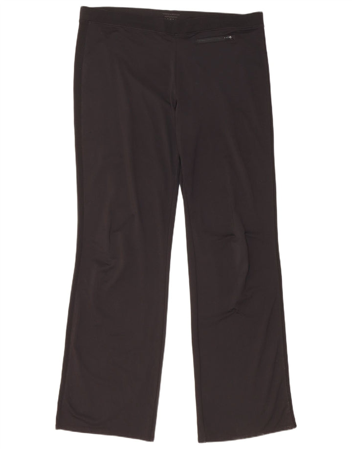 Calça de treino feminina Marks & Spencer Reino Unido 16 grande poliéster preto