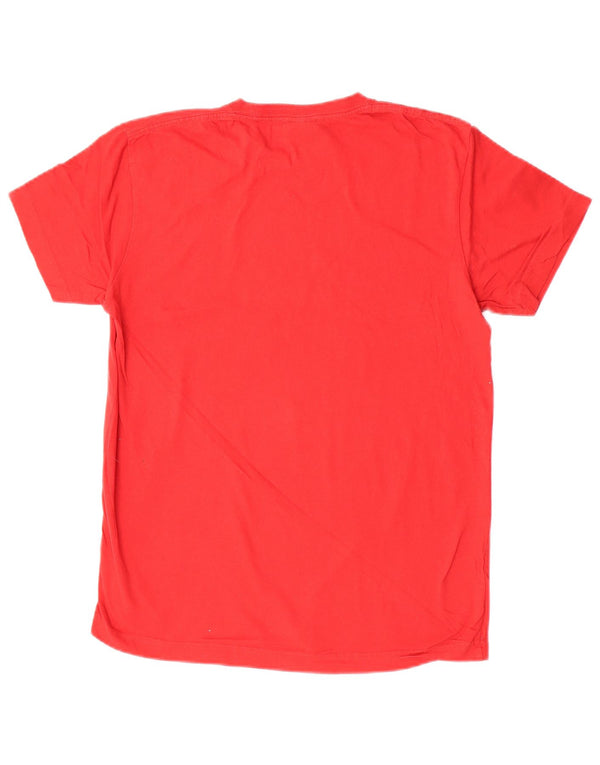 Camiseta gráfica masculina Quiksilver Top médio vermelho