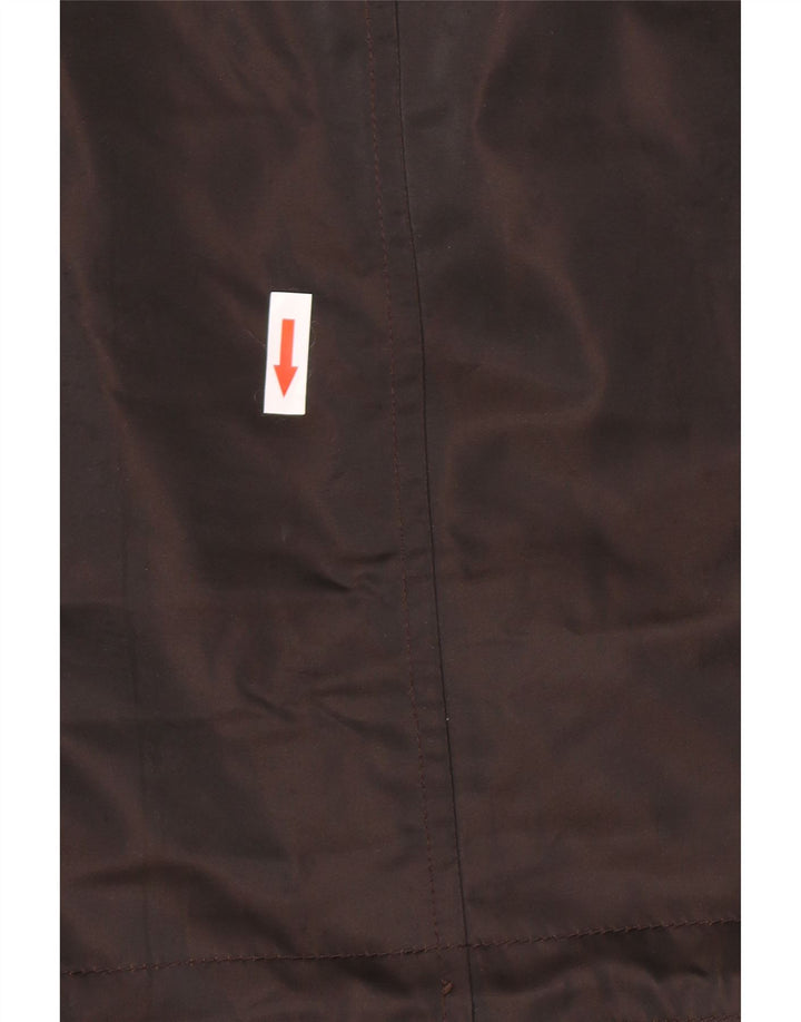 Jaqueta utilitária masculina Zara com capuz UK 38 marrom médio