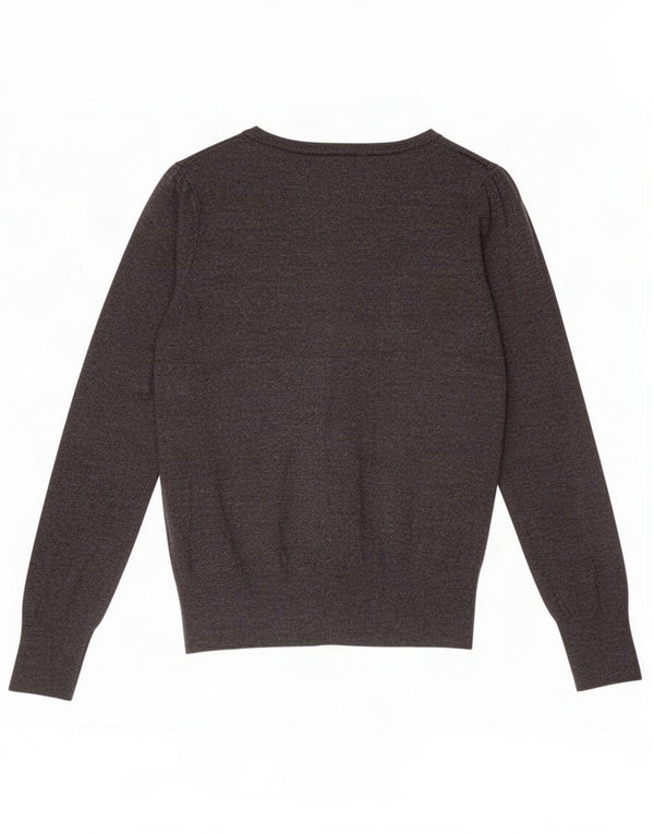 Suéter cardigã feminino Marks & Spencer Reino Unido 8 viscose cinza pequena