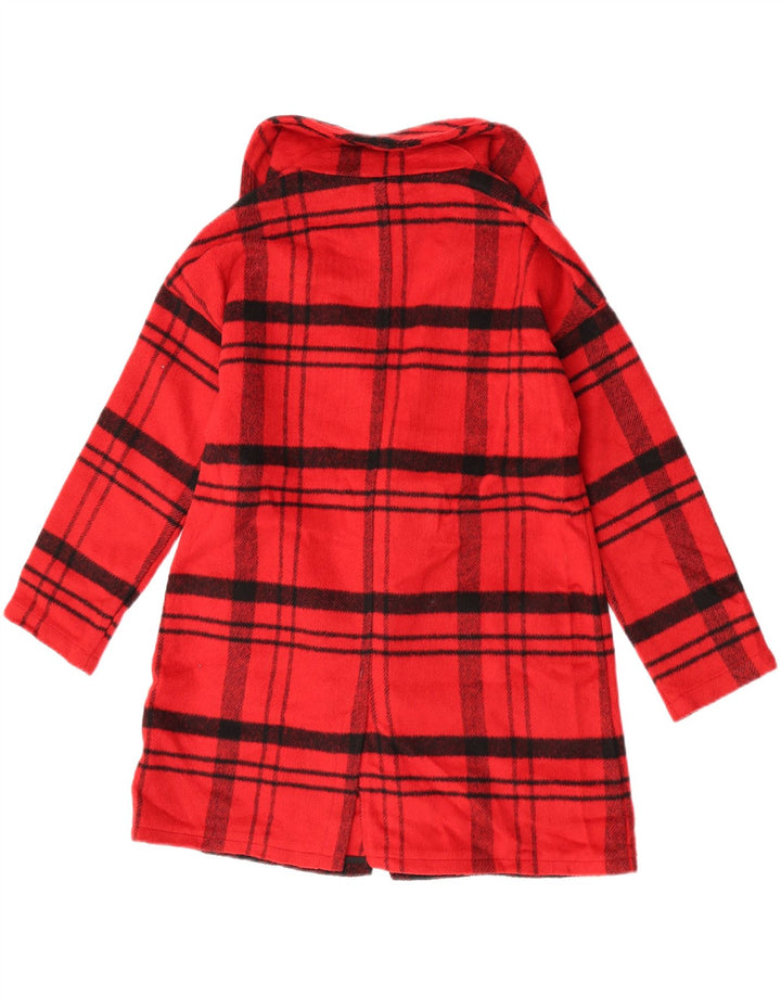 Sobretudo Marks & Spencer para meninas 11-12 anos poliéster xadrez vermelho