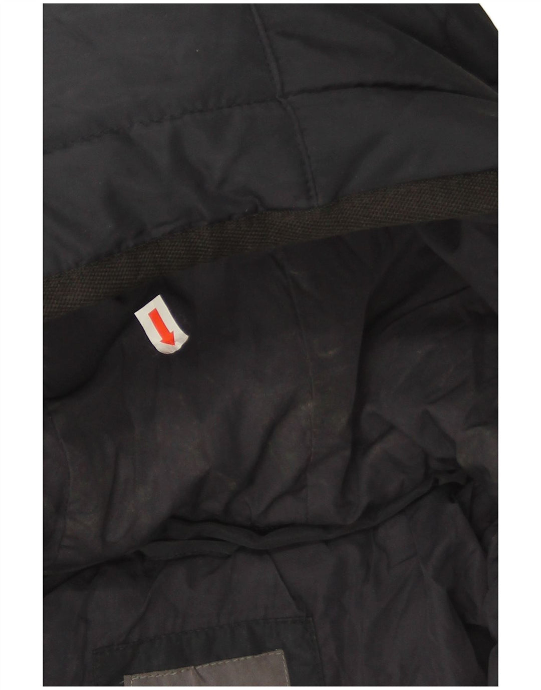 Jaqueta acolchoada com capuz masculina Zara Reino Unido 36 poliéster azul marinho pequeno