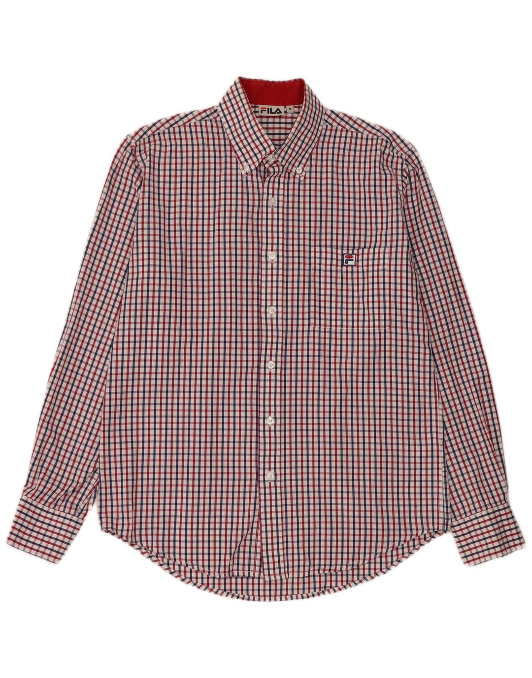 Fila Camisa Masculina Média Multicolorida Xadrez Algodão