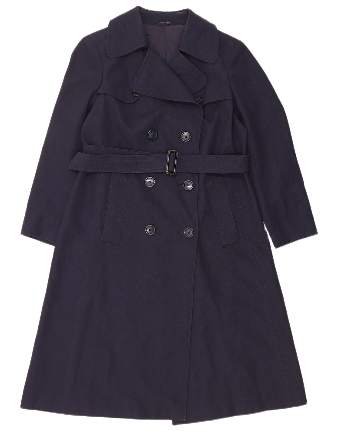 Casaco feminino NINO com peito duplo UK 10 poliéster azul marinho pequeno