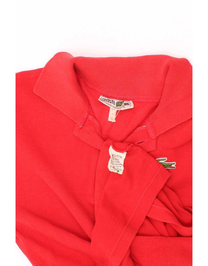 Pólo Lacoste Menino 13-14 Anos Vermelho Algodão