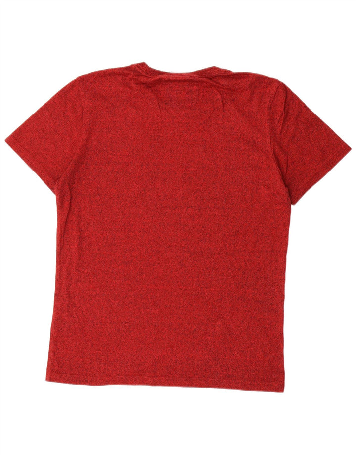 Camiseta masculina gráfica SUPERDRY grande algodão vermelho