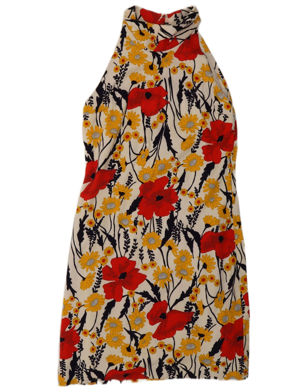 Vestido halter feminino Leonard UK 12 médio floral multicolorido