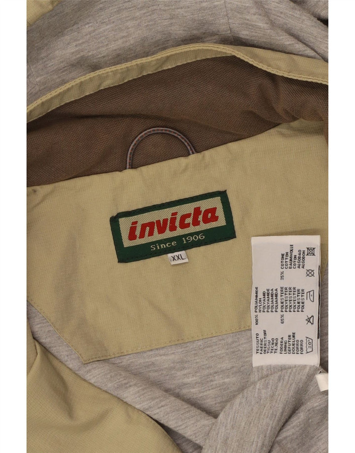 Jaqueta de chuva masculina com capuz INVICTA UK 44 2XL poliamida verde