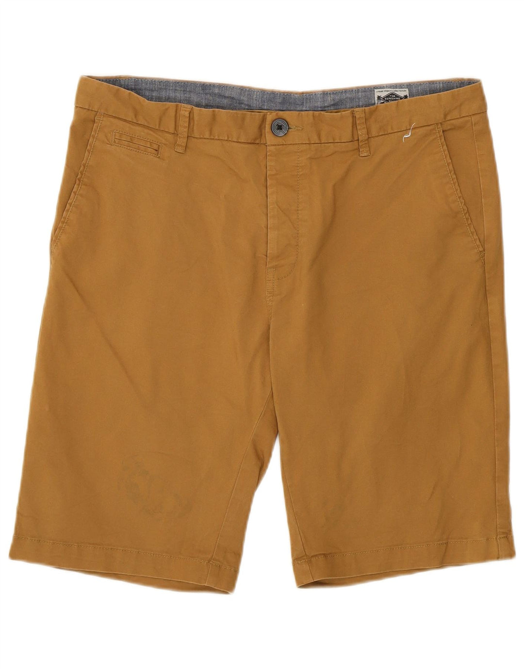 Shorts Chino Masculino VINTAGE W34 Grande Bege