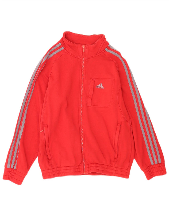 Jaqueta Adidas Meninos Treino Top 11-12 Anos Algodão Vermelho
