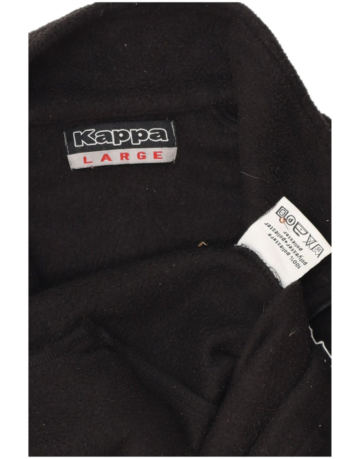 Jaqueta de lã masculina Kappa UK 40 grande poliéster preto