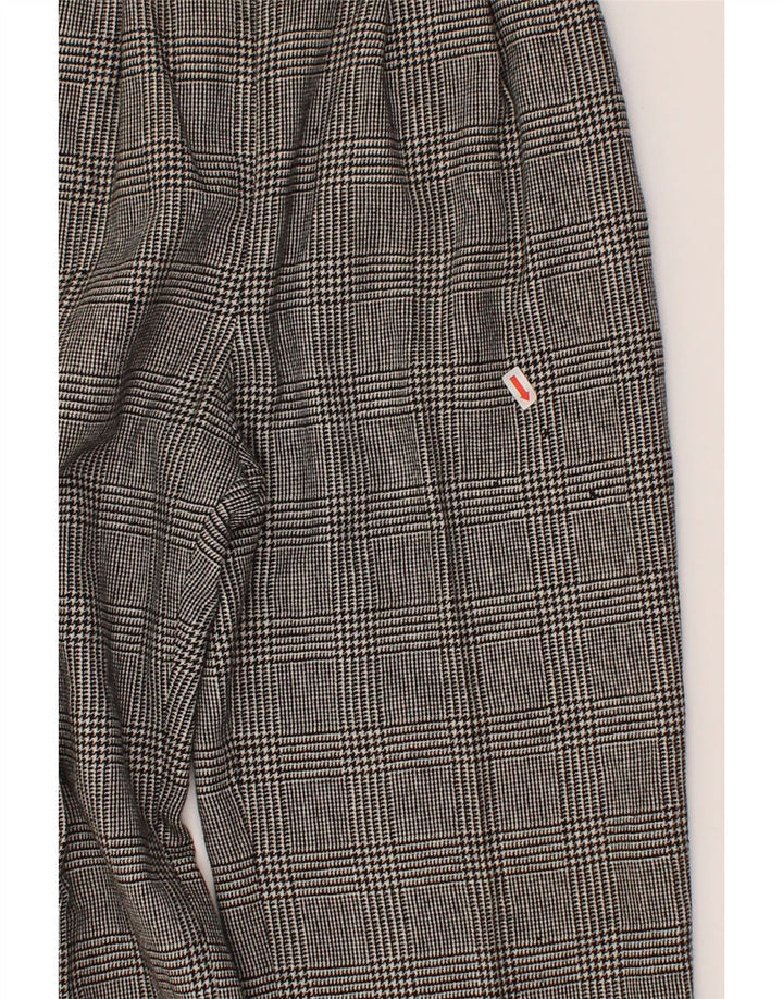 VINTAGE Womens Pegged Casual Trousers W24 L26  Grey Check Vintage Vintage and Second-Hand Vintage from Messina Hembry 