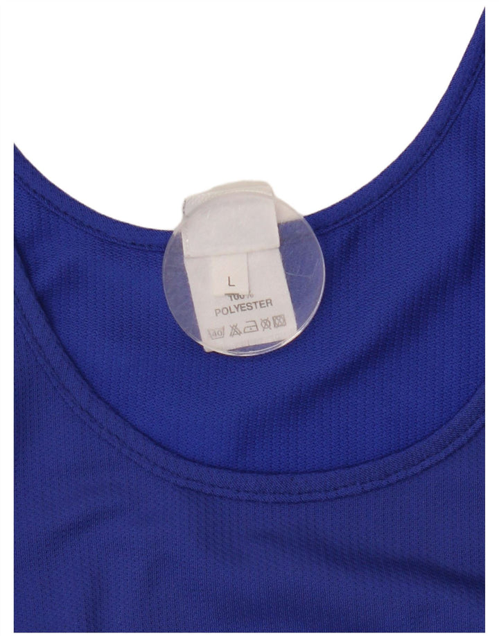 Asics Mens Graphic Vest Top Grande Azul Colourblock Poliéster