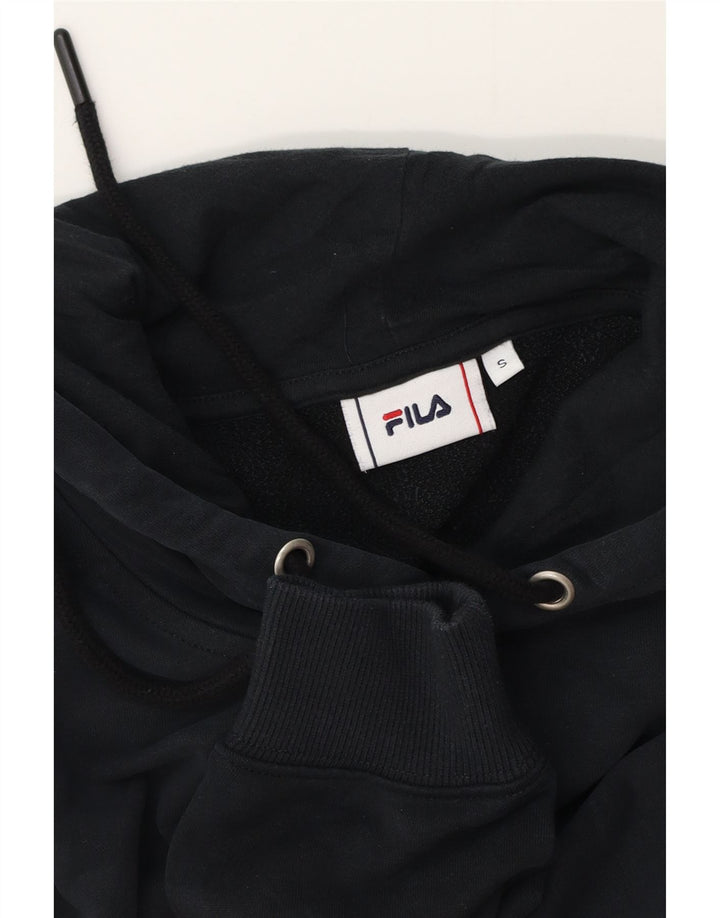 Fila Mens Graphic Hoodie Jumper Pequeno Preto