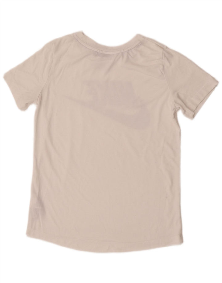 Camiseta Nike Feminina Graphic Top UK 10 Pequena Branca Poliéster