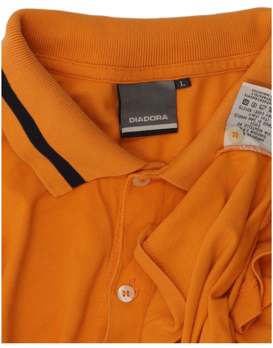 Camisa polo masculina DIADORA grande algodão laranja