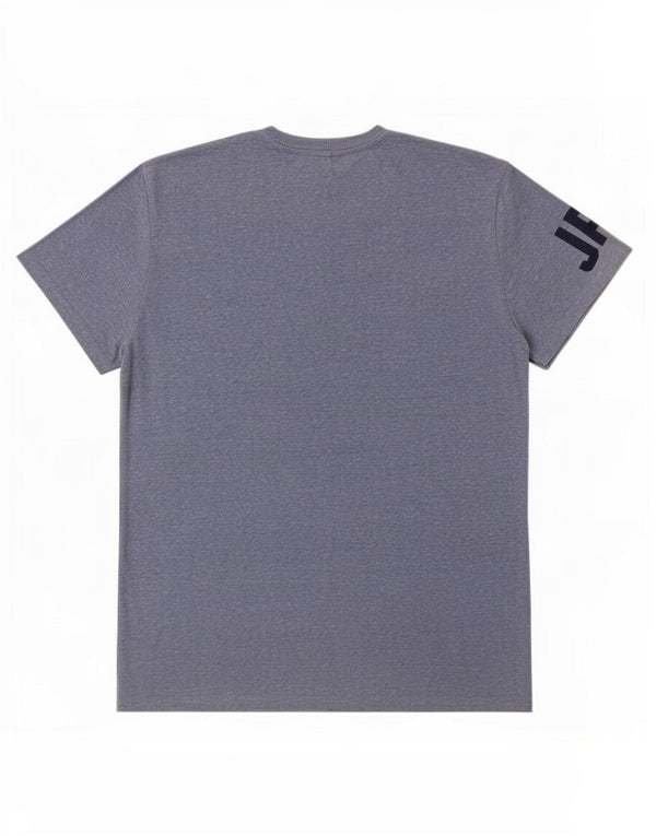 Camiseta masculina Superdry com estampa gráfica grande poliéster manchado azul