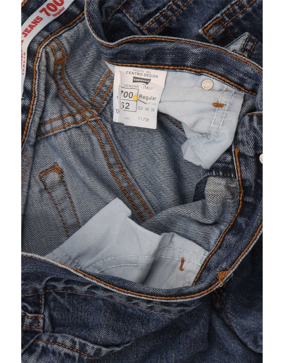 Carrera Masculino 700 Regular Straight Jeans W36 L30 Azul Algodão