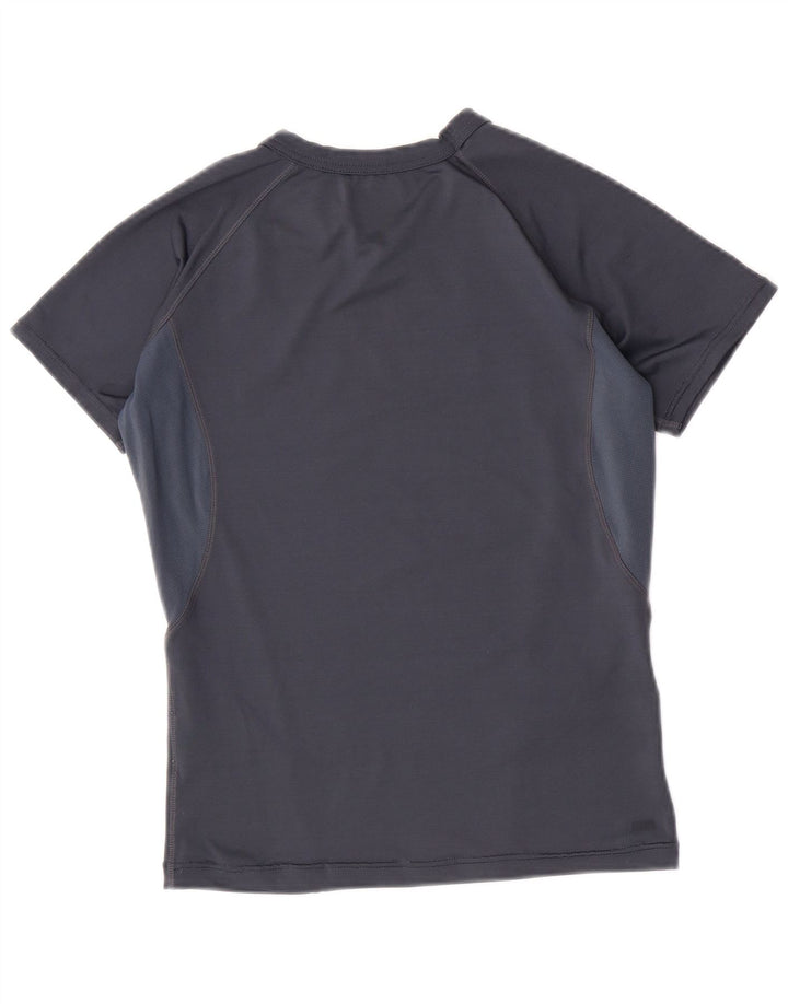 Camiseta Reebok Meninos Top 11-12 Anos Cinza Colorblock Poliéster
