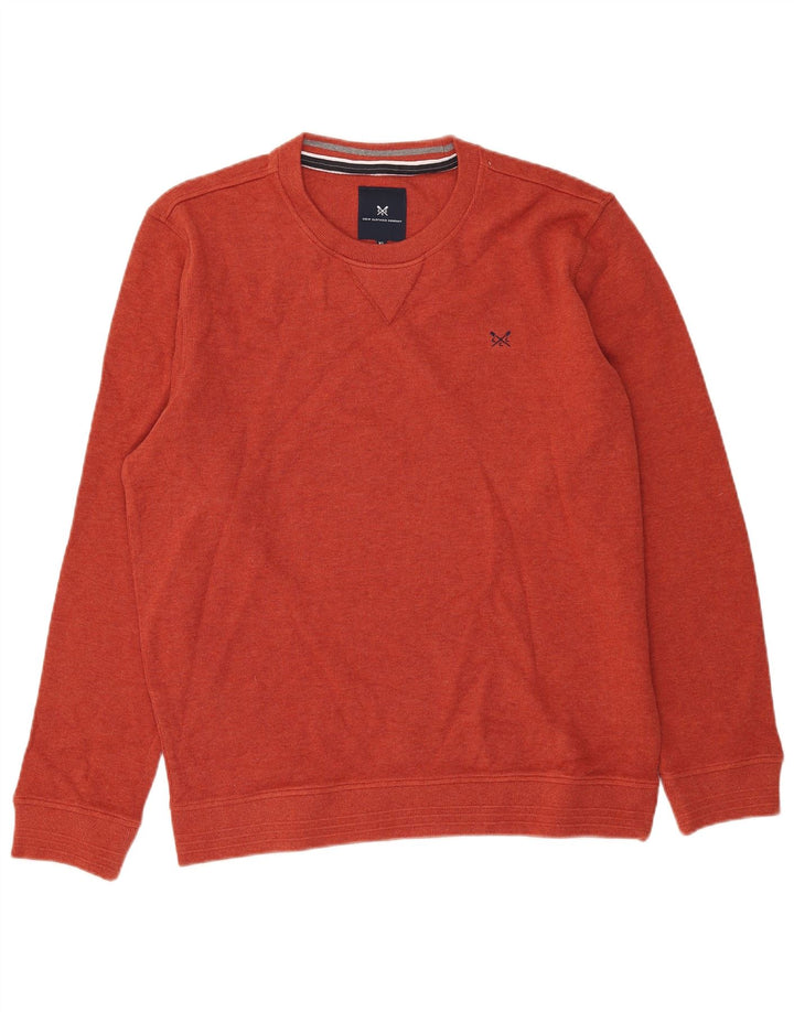 Crew Clothing Mens Moletom Jumper XL Algodão Laranja