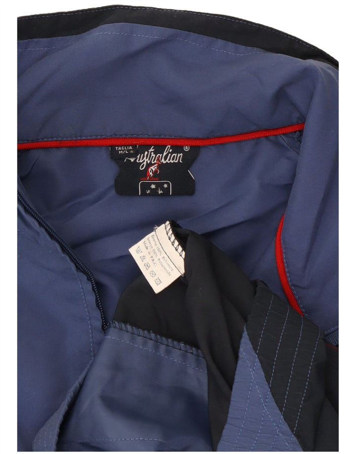 AUSTRALIAN L'ALPINA Jaqueta masculina de agasalho médio azul colorblock