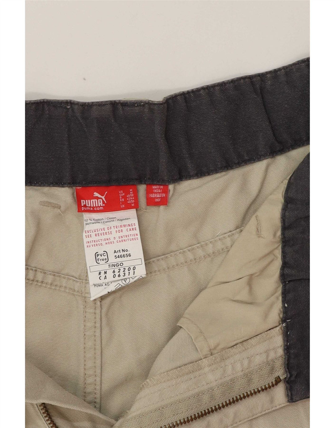 Puma Mens Cargo Shorts Médio W32 Cinza Algodão